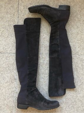 Stuart Weitzman 5050 Dark Grey Suede Boot
